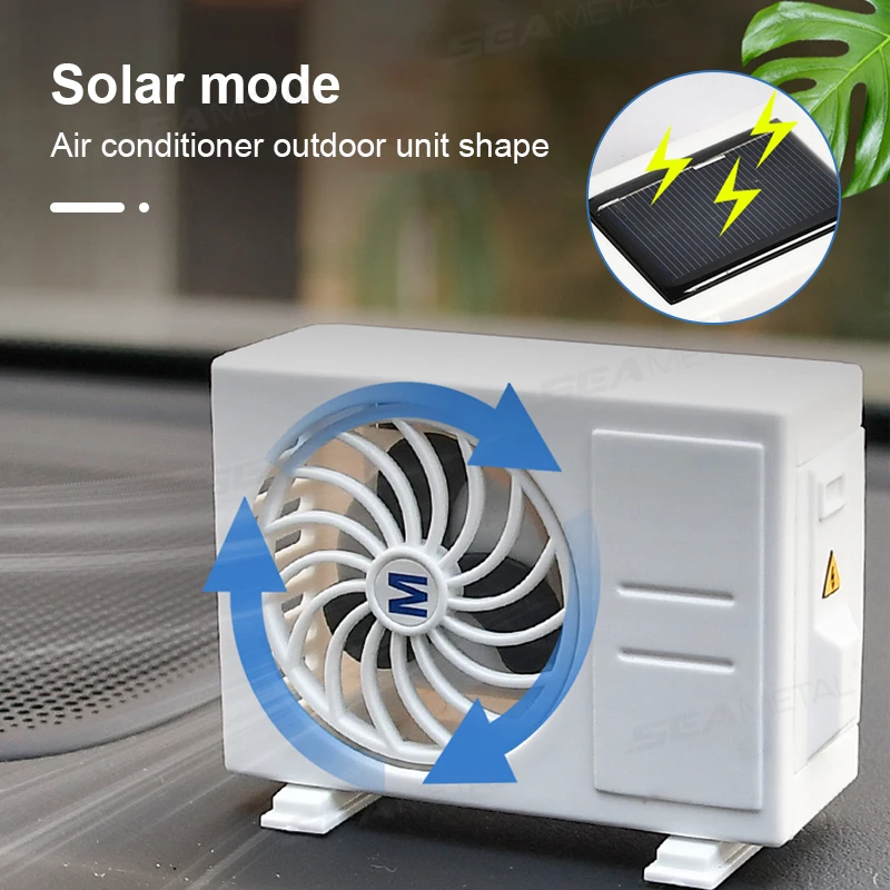 Solar Car Perfume Diffuser Air Conditioner Shape Air Outlet Vent Decorative Car accessories for BMW KIA Audi A4 A5 A6 A7 A8 - view 5