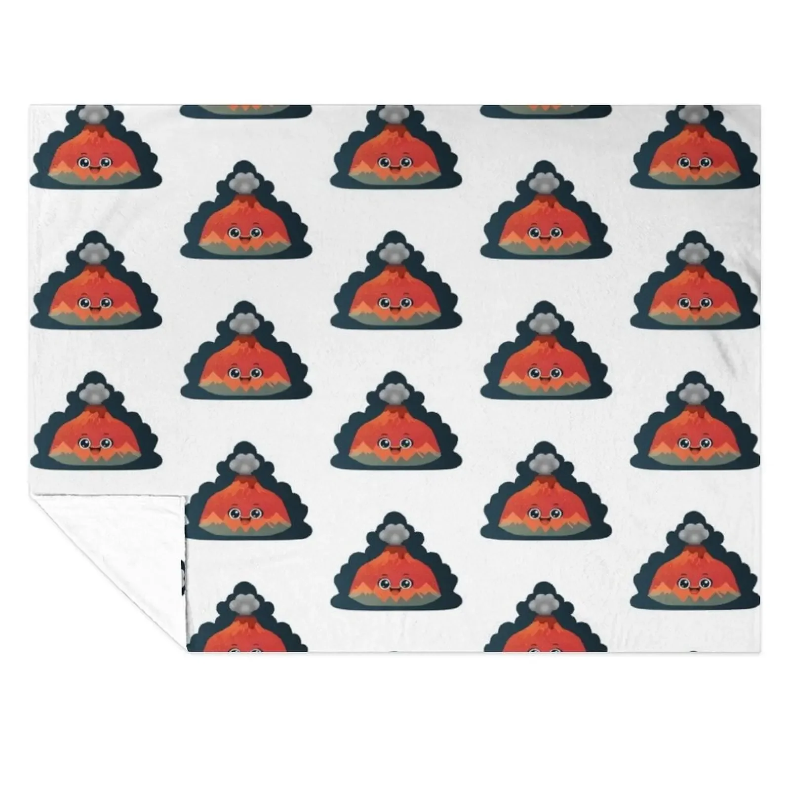 

Happy Volcano Throw Blanket Hairy sofa bed bed plaid Cute Blankets