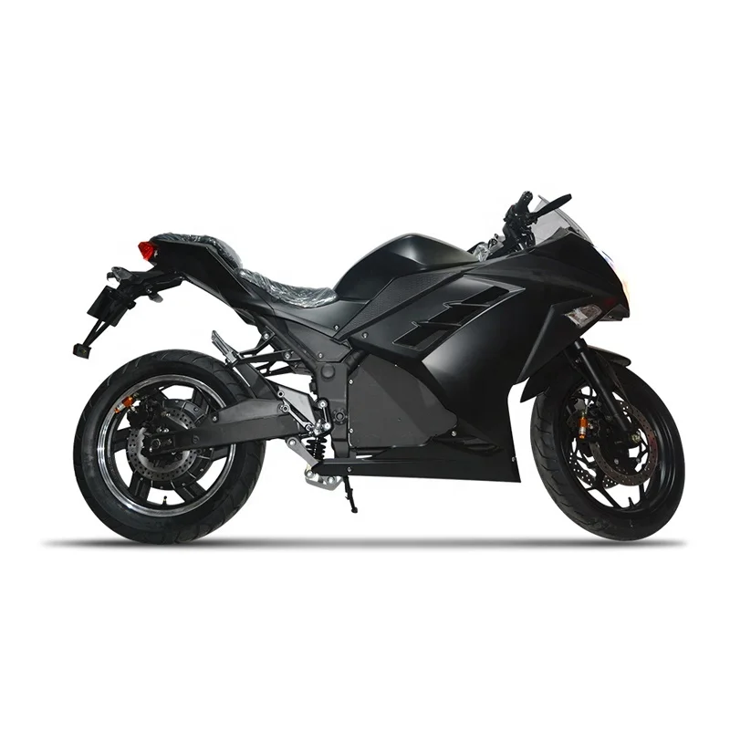 2021 Black Seat Adult Racing Electric Motorcycle with Full size