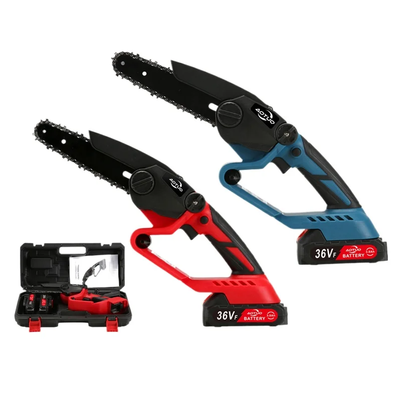 

Lithium Electric Saw 6 Inch Small Portable Rechargeable Handheld Home Logging Pruning Chain Saw Mini Cross-border