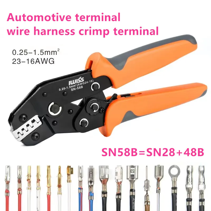 SN-58B EDM mini wielofunkcyjny szczypce do zaciskania zestaw dupont zaciskarka zaciski zestaw zawiera SN-28B i SN-48B funkcja