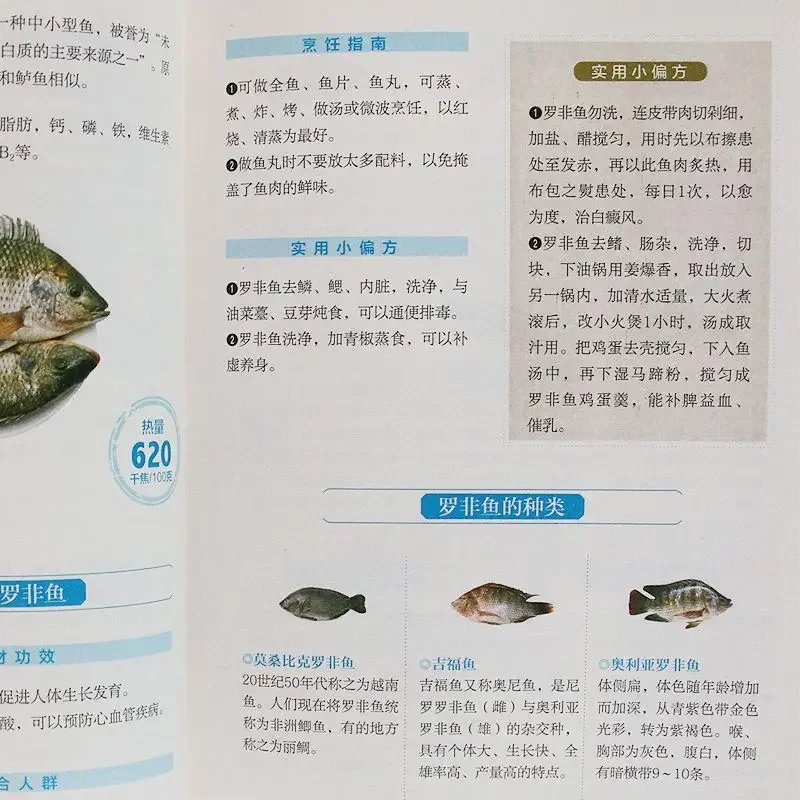 "River Seafood Quick Check Manual" Seafood Ingredients Map Nutritional Efficacy People Diet Should Avoid Seafood Cooking Recipes