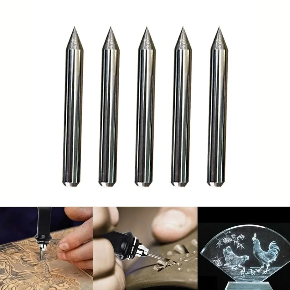 Imagem -05 - Plotter de Corte Elétrico Carbide Engraver Bit Gravação Substituição Dica para Escultura Metal Jade Vidro 21x3 mm Pcs