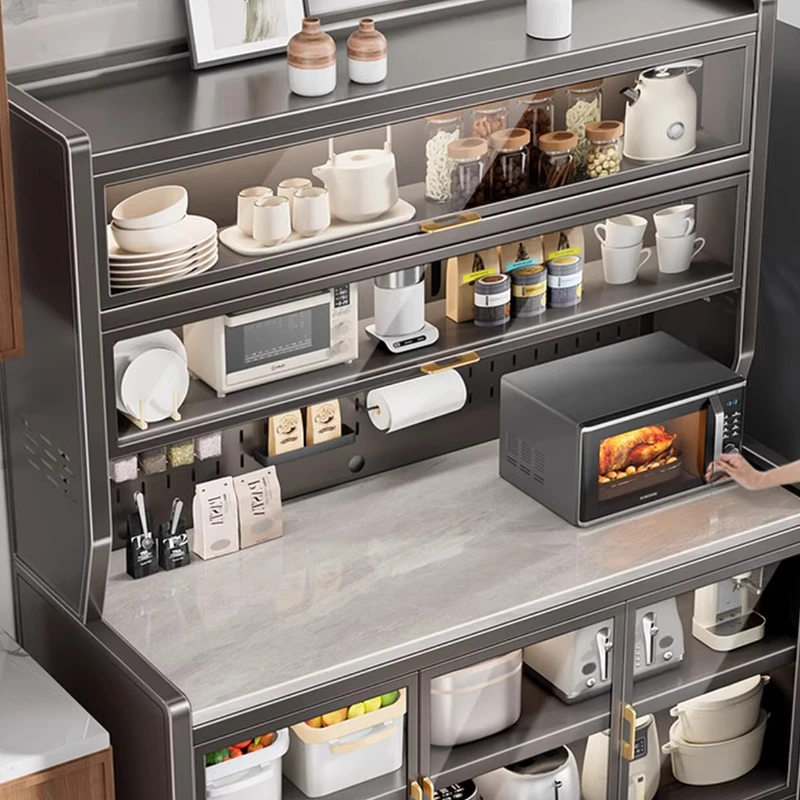 

Installation-free Dining Side Kitchen Slate Multi-functional Floor Multi-layer Storage Storage Cabinet