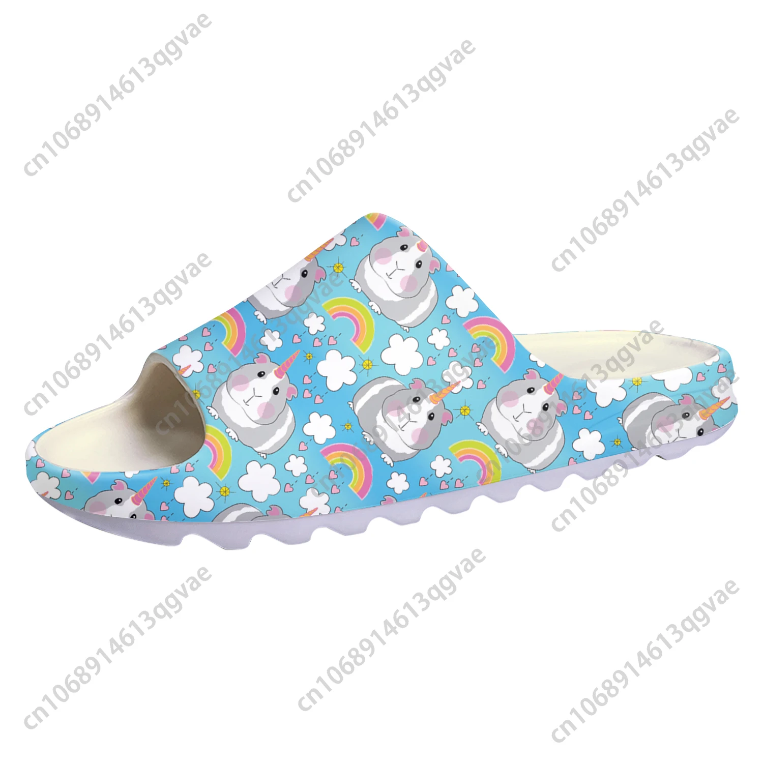 Cute Cartoon Guinea Pig Soft Sole Sllipers Home Clogs Customized Water Shoes Mens Womens Teenager Stepping on Shit Beach Sandals