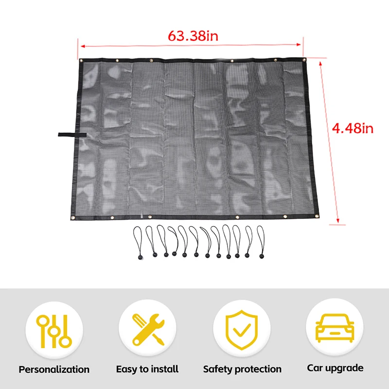 BAWA PVC Car Roof SunShade Net Protection for Jeep Wrangler TJ 1997 1998 1999 2000 2001 2002 2003 2004 2005 2006 Accessories