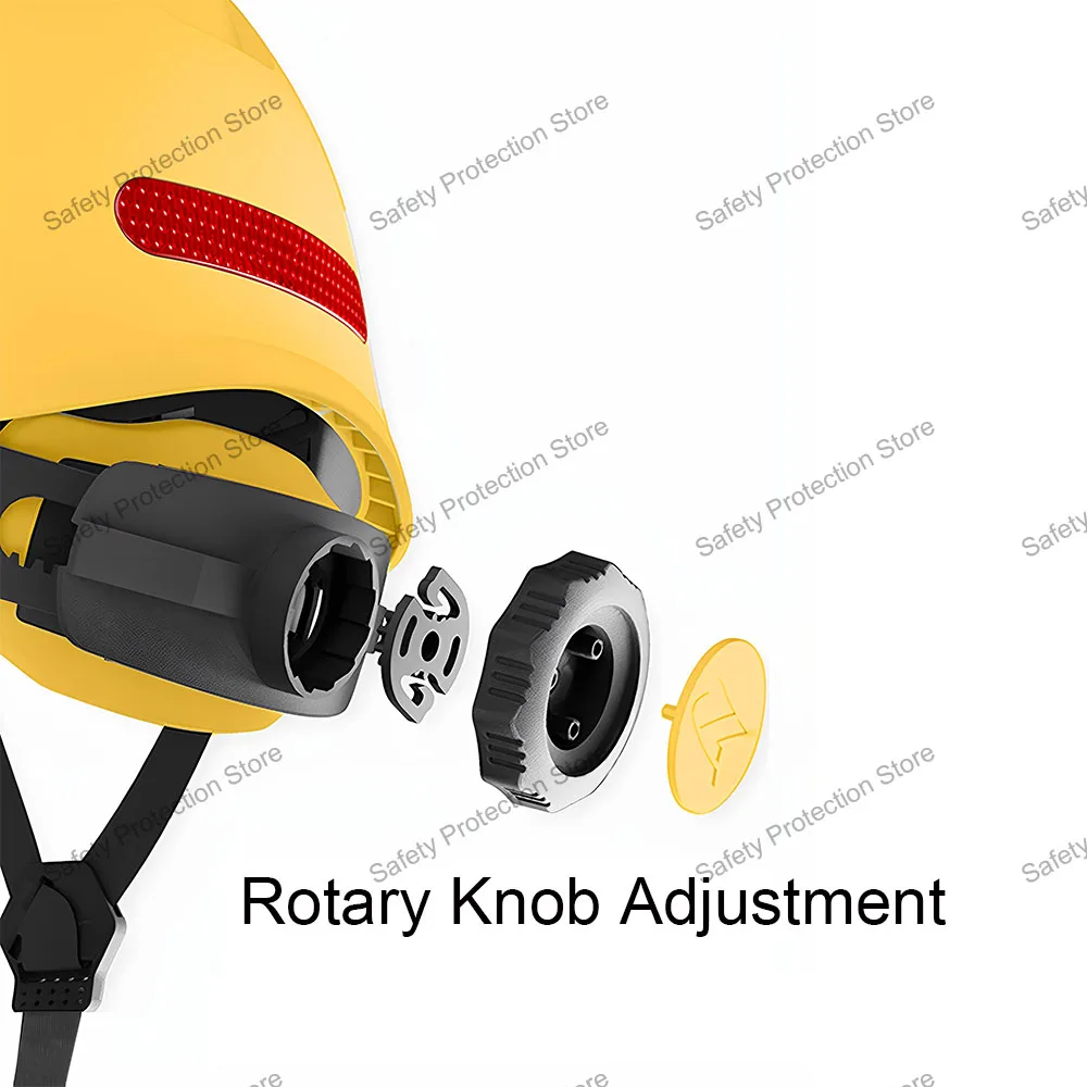 Construction Safety Helmet with Headlight Holder Miners ABS Vented Hard Hat Industrial Work Safety Cap Mining Head Protection