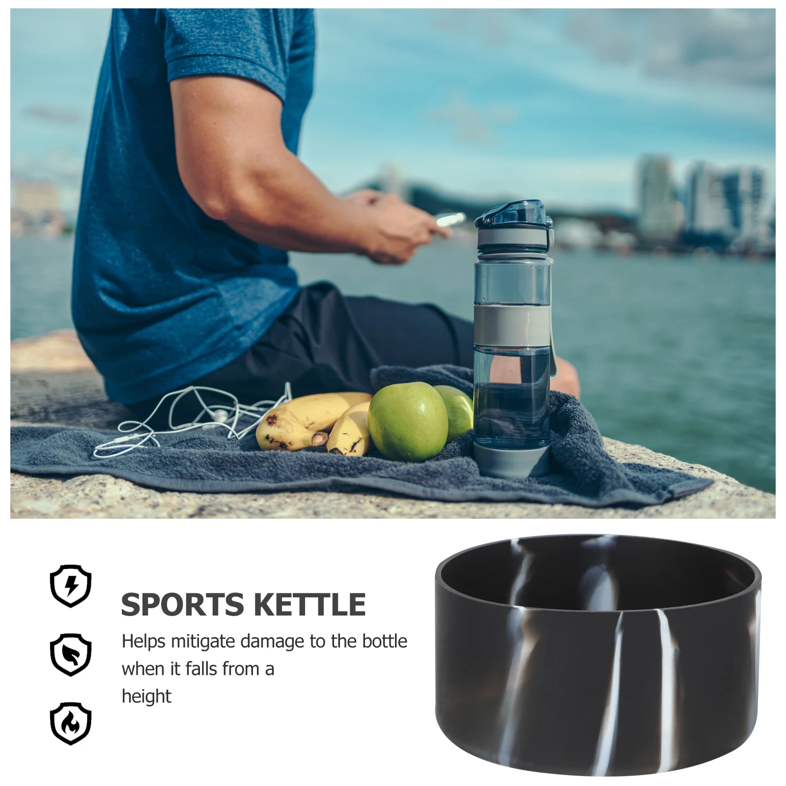 

Cup Set Bottle Grip Silicone Bottom Protector Case Boot Sleeve Silica Gel Covers Water