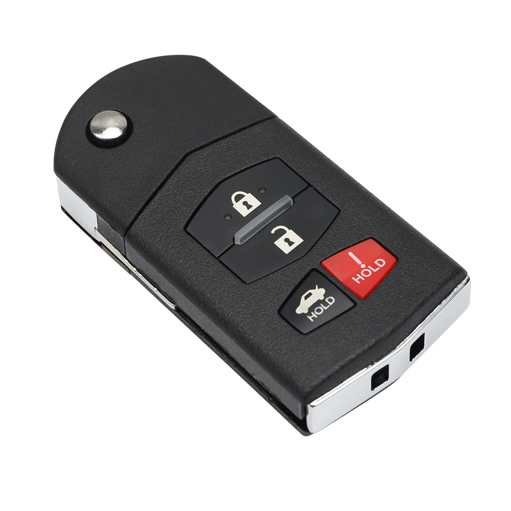 Okey Remote Car Key 313.8MHz 4D63 Chip FSK KPU41788 For Mazda 6 Sedan RX-8 2005 2006 2007 2008 Flip Key 3 4Buttons