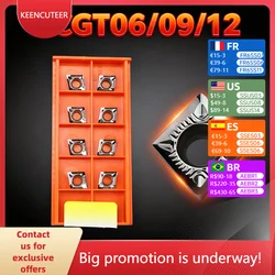 CCGT060202 CCGT09T304 CCGT120408 AK H01 Carbide Insert for Aluminum SCLCR External Turning Tool Blade Lathe Parts CNC Cutter