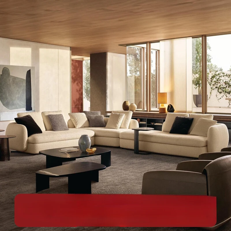 

Saint-Germain sofa living room 2024 new Italian Poliform large flat-floor villa corner designer sofa