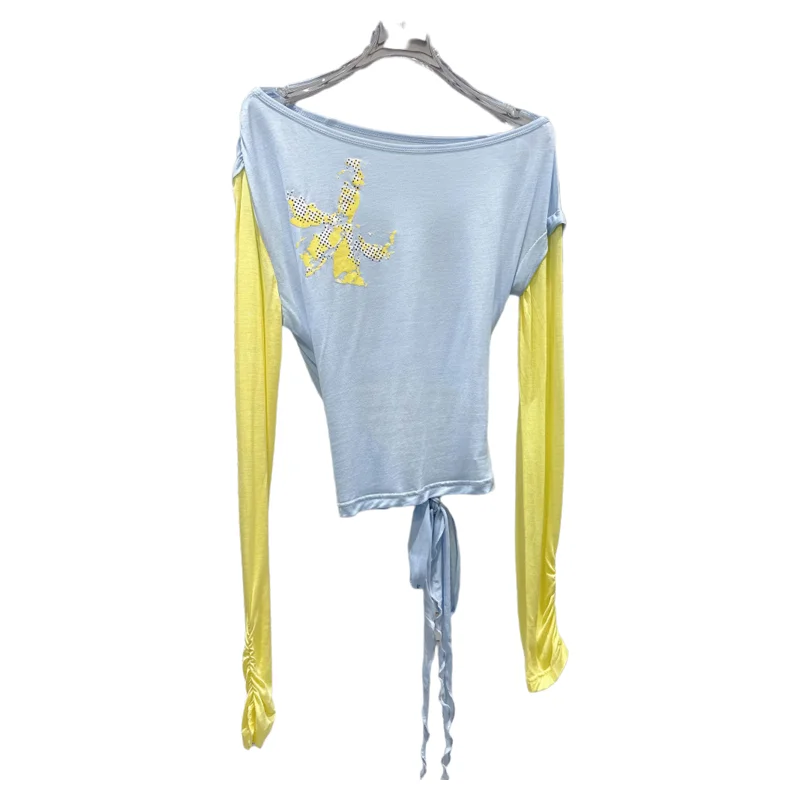 

Модная женская футболка Long Sve Sweet Cool Spicy Girl с мультяшным принтом, цветной летний топ с ремешком Blo Ba Moisture ng