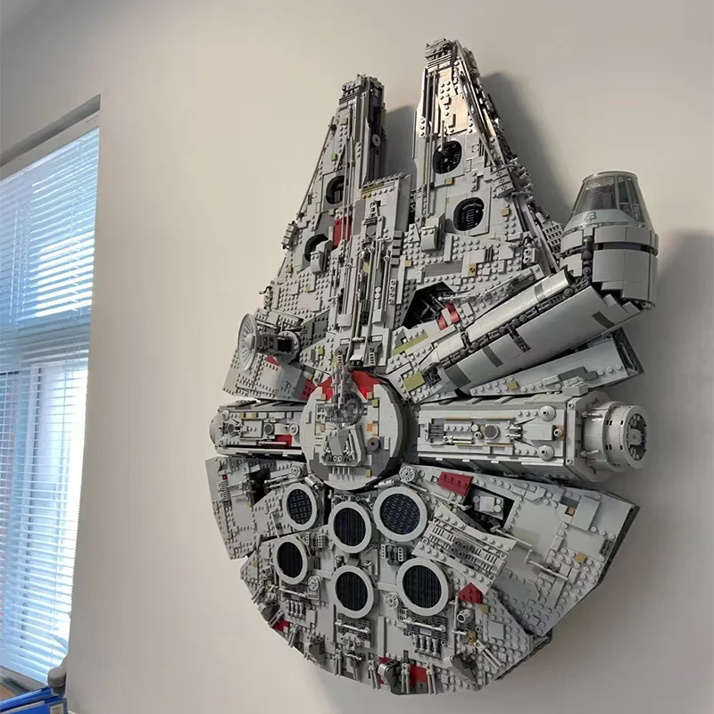 

GSF 7541PCS Compatible space wars Falcon Ship Building Blocks Bricks Toys Millennium spacecraft 05132 Christmas Birthday G