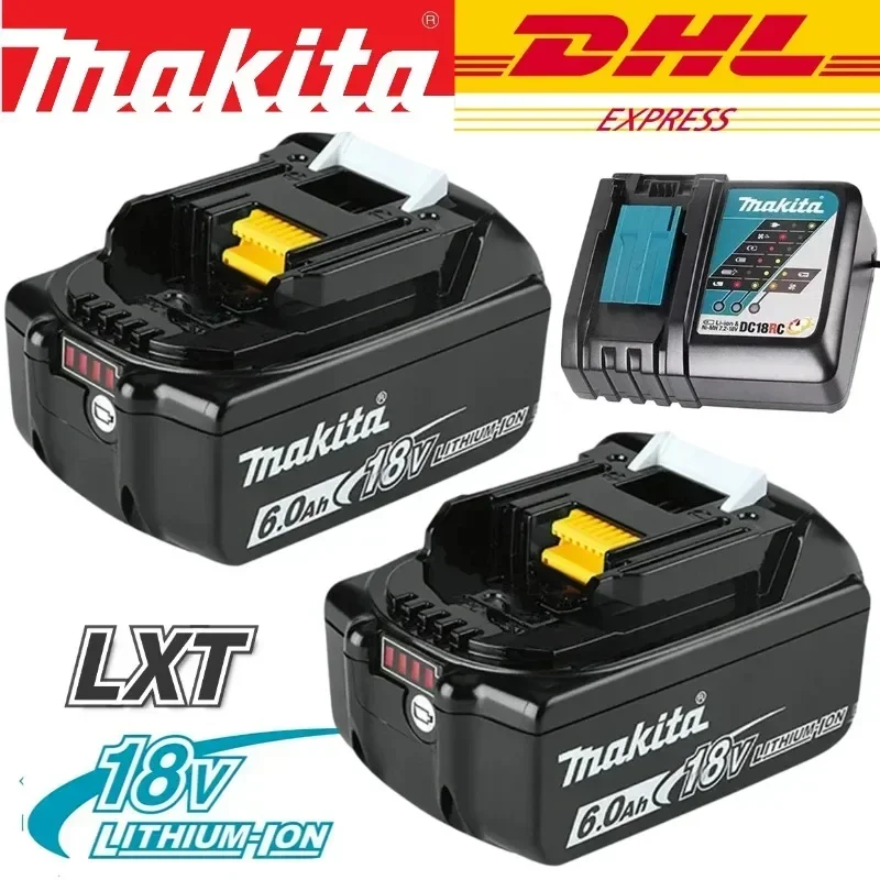 BL1850 สําหรับ Makita 18V 6Ah แบตเตอรี่ชาร์จ 18650 Lithium-ion Cell เหมาะสําหรับเครื่องมือไฟฟ้า Makita BL1860 BL1830 LXT400