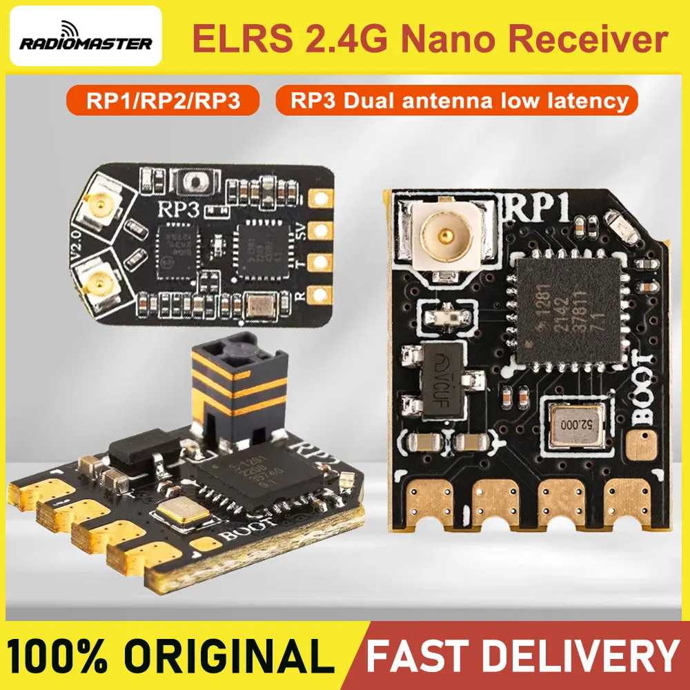 مراجعات وتحليل لجهاز RADIOMASTER RC RP1 v2 RP2 RP3 ExpressLRS 2.4GHz Nano Receiver 250mw ISM 2.4GHz T Antenna لطائرات موديل