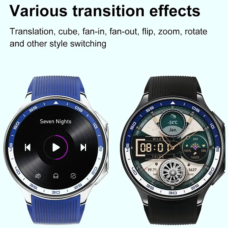 2024 New DT WATCH X Smart Watch Waterproof 4GB MP4 Player BT Call AMOLED Men's Smartwatch Multi-sport Mode Women's Smart Watch