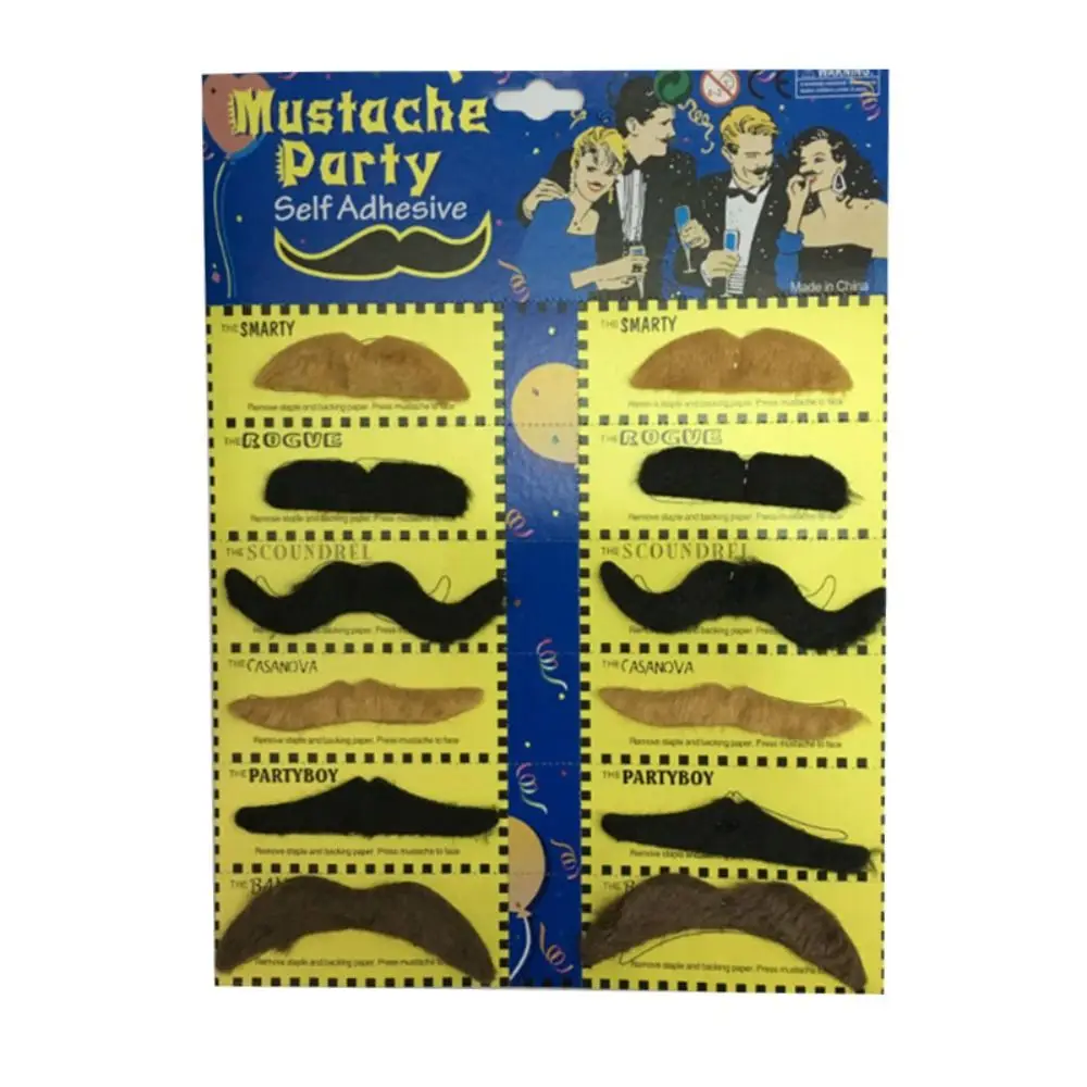 

Party Beards Halloween Realistic Fake Beard Realistic Vivid Halloween Fake Mustache Funny Durable Kids Adult Toys