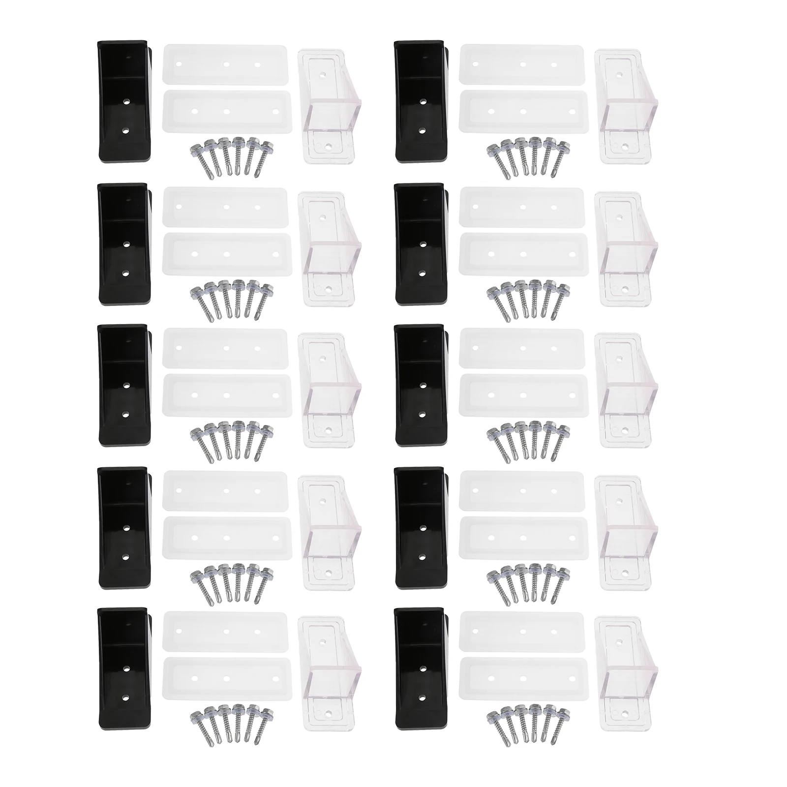 10Pcs Heavy Duty Snow Guard Gutter Snow Retention Guard for Metal Roofs with Leak Proof Sealing Gasket and Screws Secure Roofing