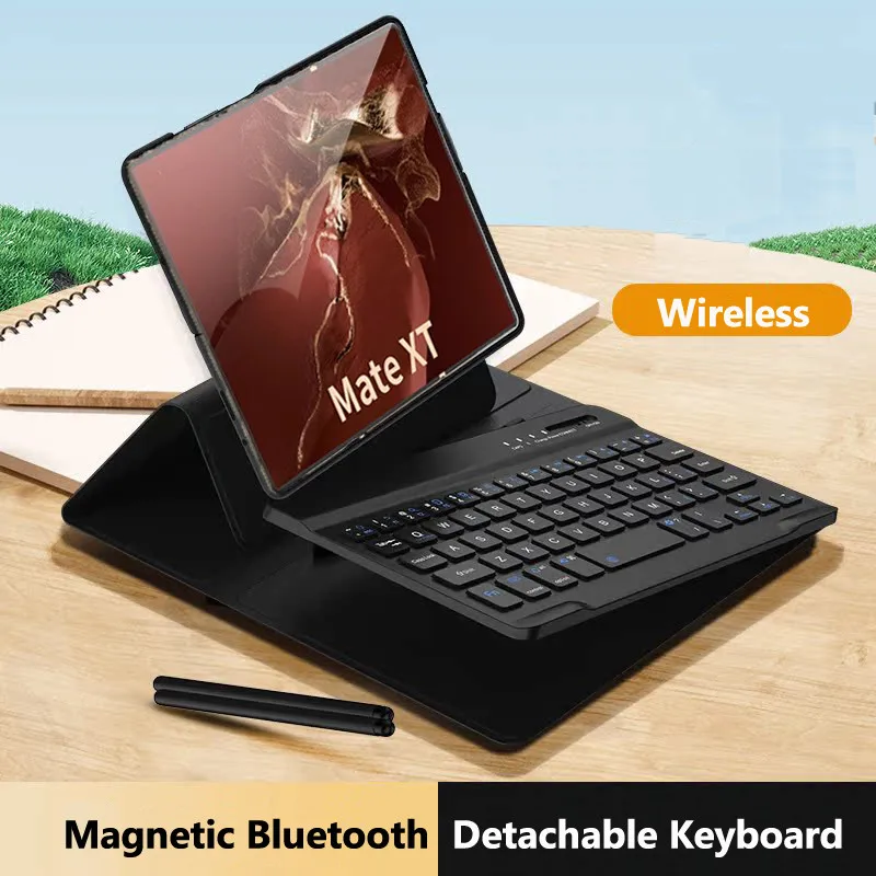 

Wireless Keyboard for Huawei Mate XT X3 Mate X5 For Huawei MateX3 Xs 2 Magnetic Folding Flip Stand Leather Keyboard Cover Holder