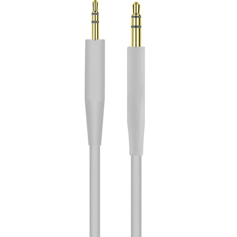 For Bose QC35 Headphone Cable QC25 QC35 II QC45 Soundtrue Audio Cable 3.5 to 2.5 Portable Pair Recording Cable,Gray