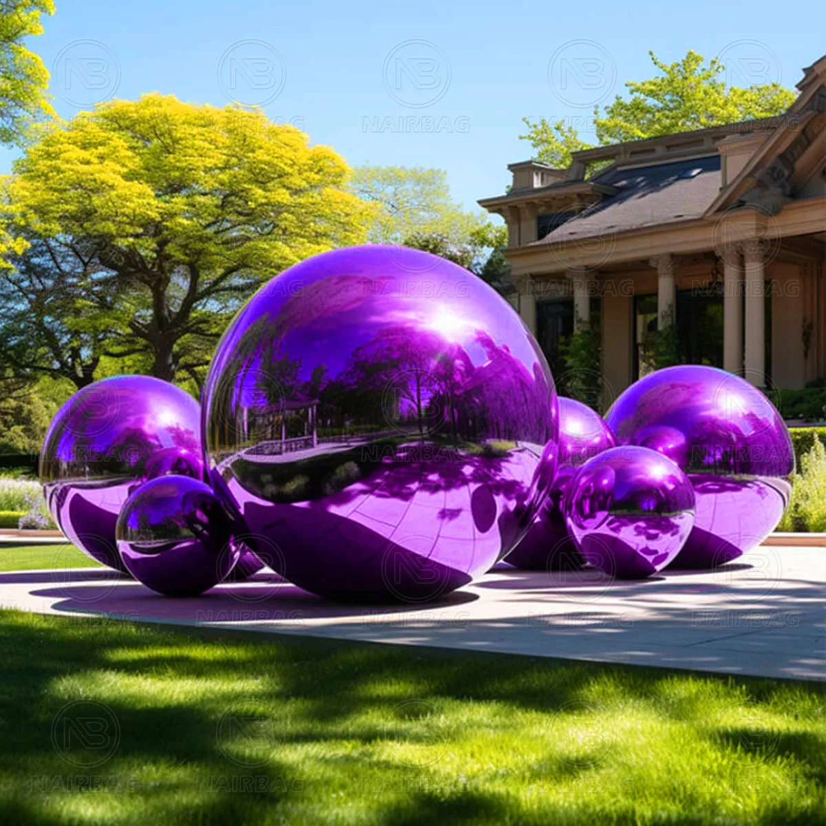

Purple Inflatable Mirror Balloon for Wedding Party Events Disco Christmas Decoration - Pink, Orange, Green, Gold, Silver, Yellow