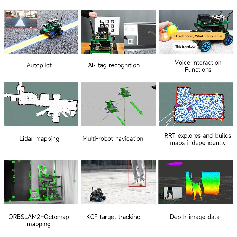 ROSMASTER X1 High Power Motor And High-friction Tire Based On ROS Robot Operating System And Python Programming