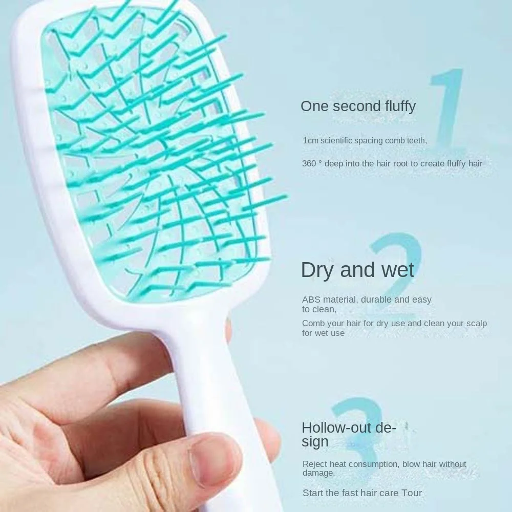 Wide Teeth Scalp Massage Combs, Windmill Shape, Air Cushion Comb, Wide Teeth, Hair Brush, Wet and Dry Use