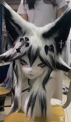 Custom Furry head Kigurumi Head Cosplay Kemono Fursuit Handmade Headsets Beast Customized Fursuit Kemono Head