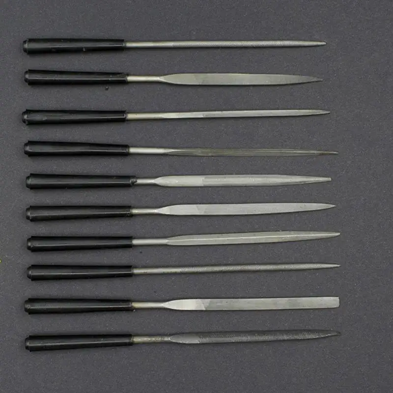 10 pcs Diamond Mini Needle File Set DIY Wood Rasp File Needle Jewelry Polishing Carving Diamond File Handy Tools Ceramic Crafts