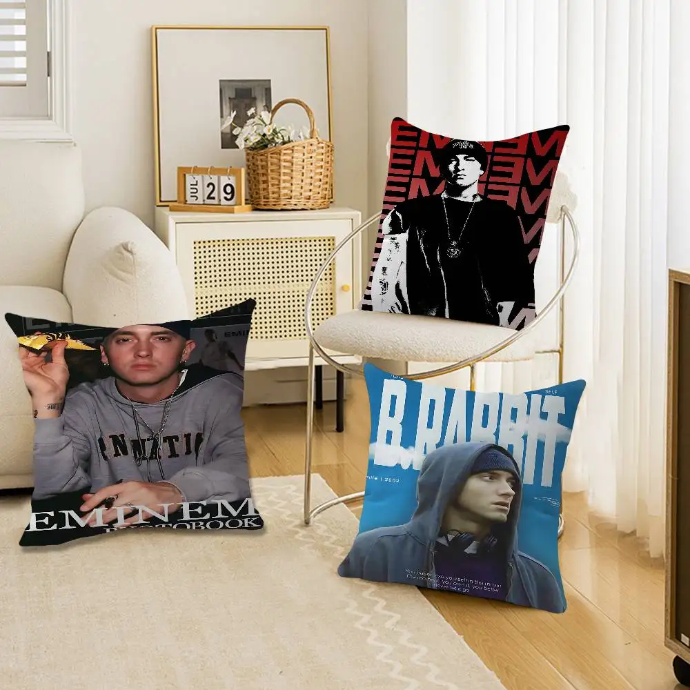 Eminem Posters 8 Mile Cushion Cover Inches Farmhouse Decor Home Throw Pillow Covers for Couch Decorations