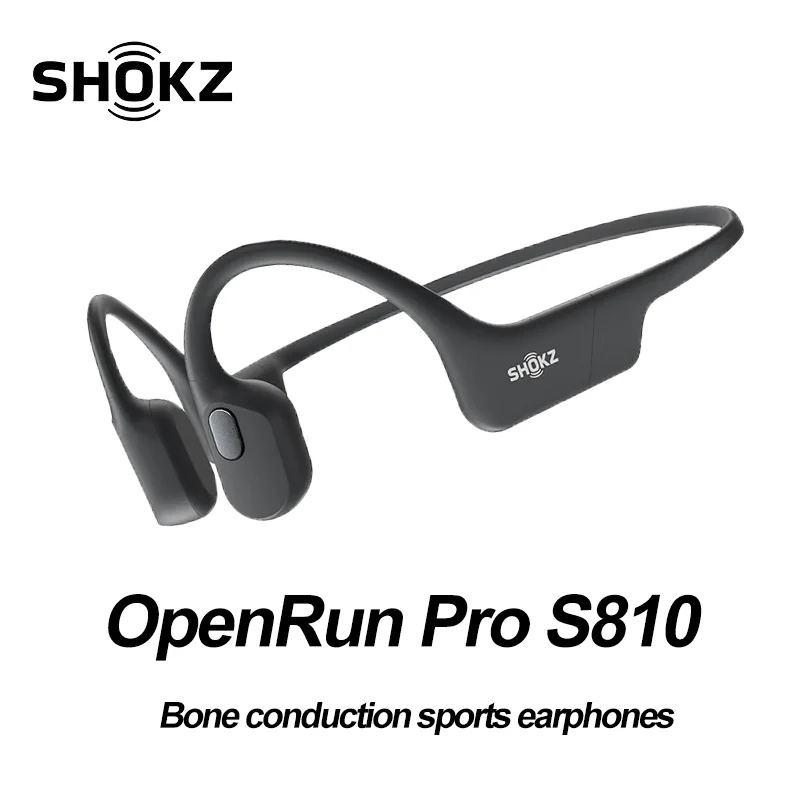 OpenRun Pro AS810 Bone Conduction Bluetooth Headphones, Open‑Ear Wireless Sport Headset IP55 Sweatproof for Running Fitness