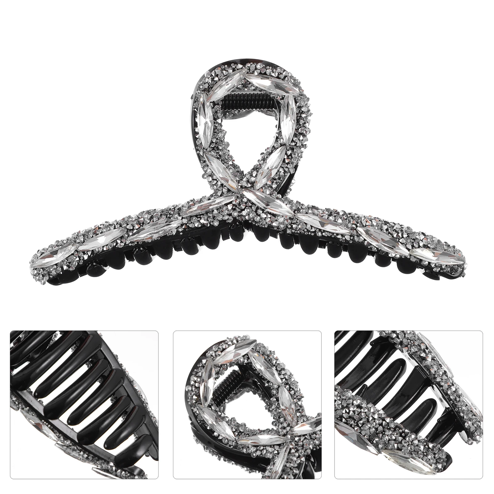 

Rhinestone Claw Women Hair Barrette Jaw Clip Accessory Styling Hair Barrette Clamp Durable Wear Occasions Gift