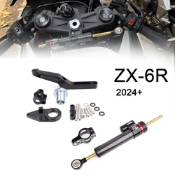 2024 Motorcycle Steering Damper Stabilizer & Bracket Mount Kit For Kawasaki Ninja ZX-6R ZX6R 2009-2025 ZX 6R 636 600