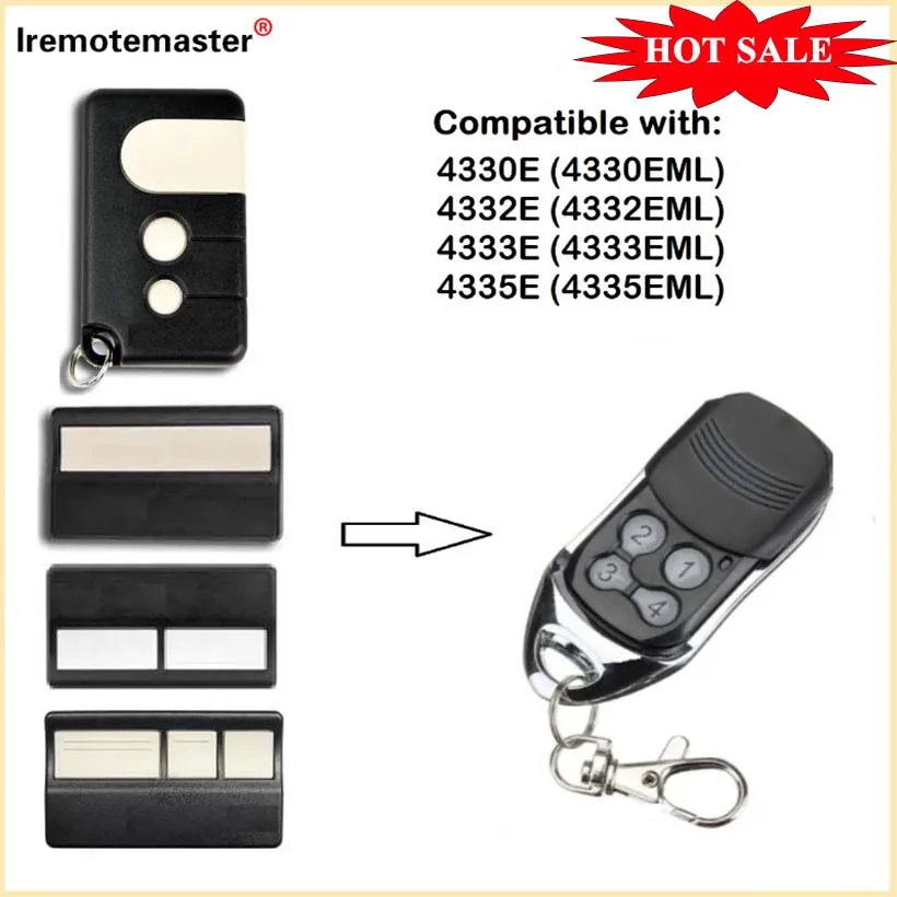 

For LiftMaster B&D 4335E 4330E 4332E 4333E Garage Door Gate Remote Control 433.92MHz Rolling Code Command Opener