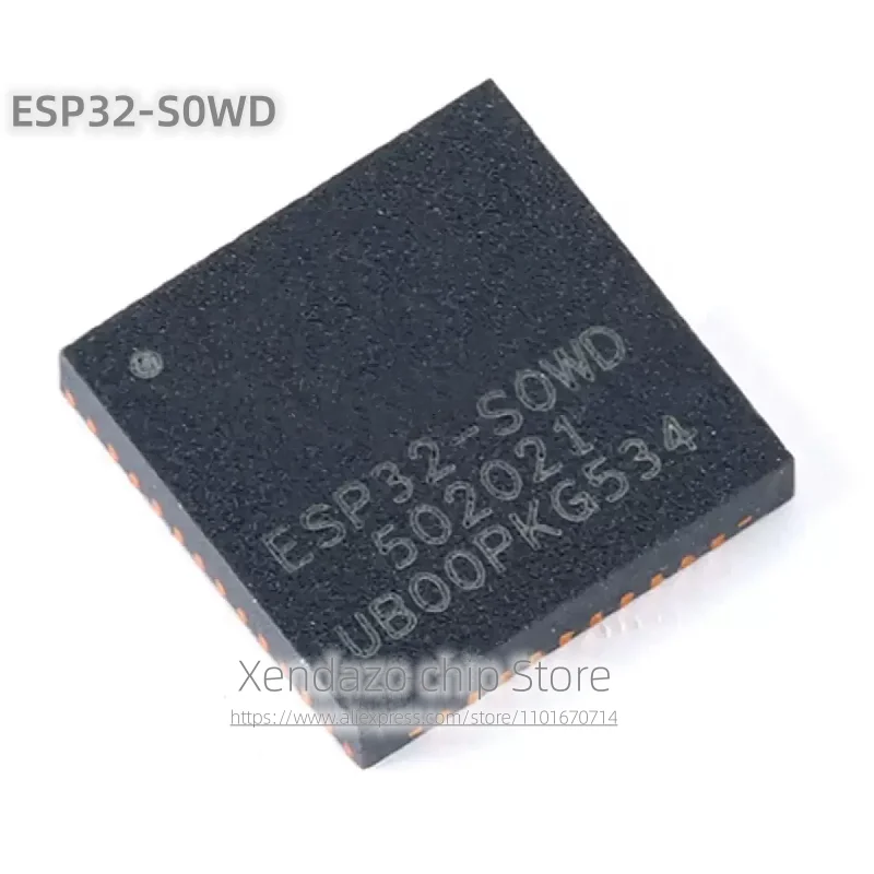 2pcs/lot ESP32-S0WD QFN-48 package Original genuine WiFi+BLE dual-mode 32-bit single core MCU chip