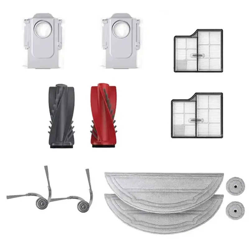 Lite-para roborock saros 10 robô aspirador de pó peças reposição acessórios rolo principal escova lateral filtro hepa mop pano poeira