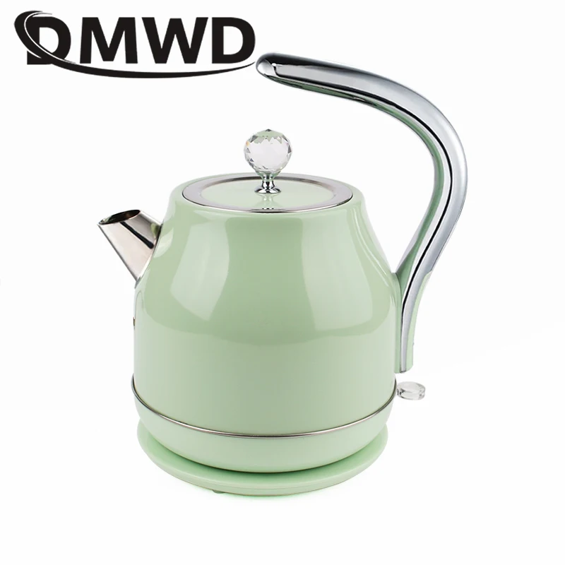 1500ML Retro Electric Kettle 304 Stainless Steel Inner Fast Boiling Pot Cup Coffee Hot Water Boiler Bottle Teapot Boiling Heater