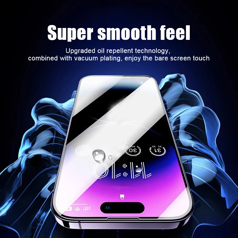 2pcs Anti Peeping screen protector for iphone 15 pro max 14 Plus 13 12 mini 11 X XS XR Privacy Tempered Glass protective film image 6