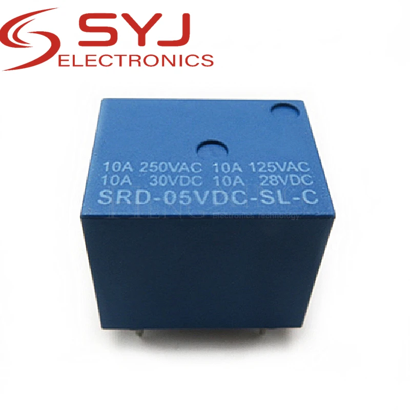 1piece SRD-05VDC-SL-C 5 feet 10A DC5V relay