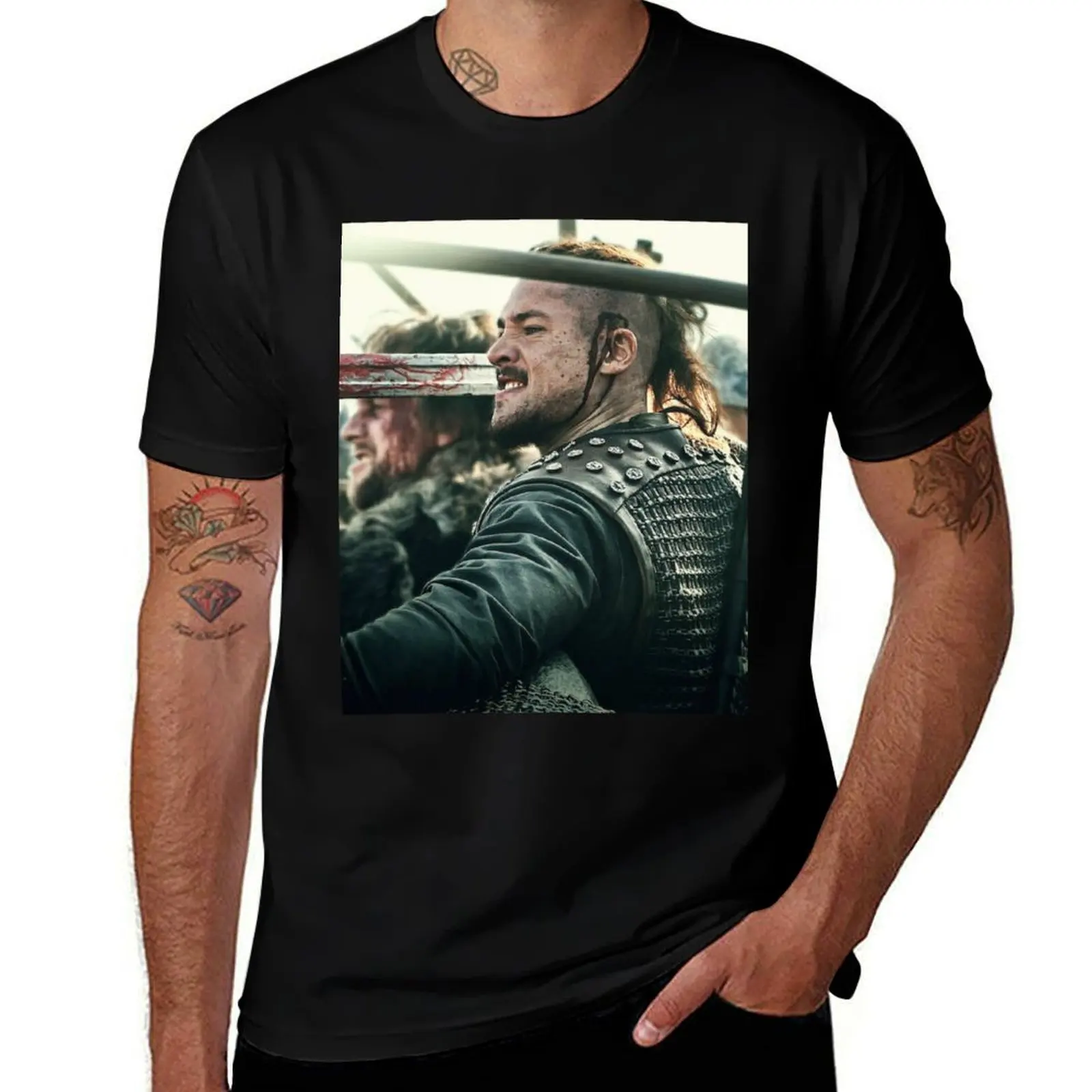 Uhtred of The Last Kingdom T-Shirt Casual Pattern Print Tee Shirt T-Shirt