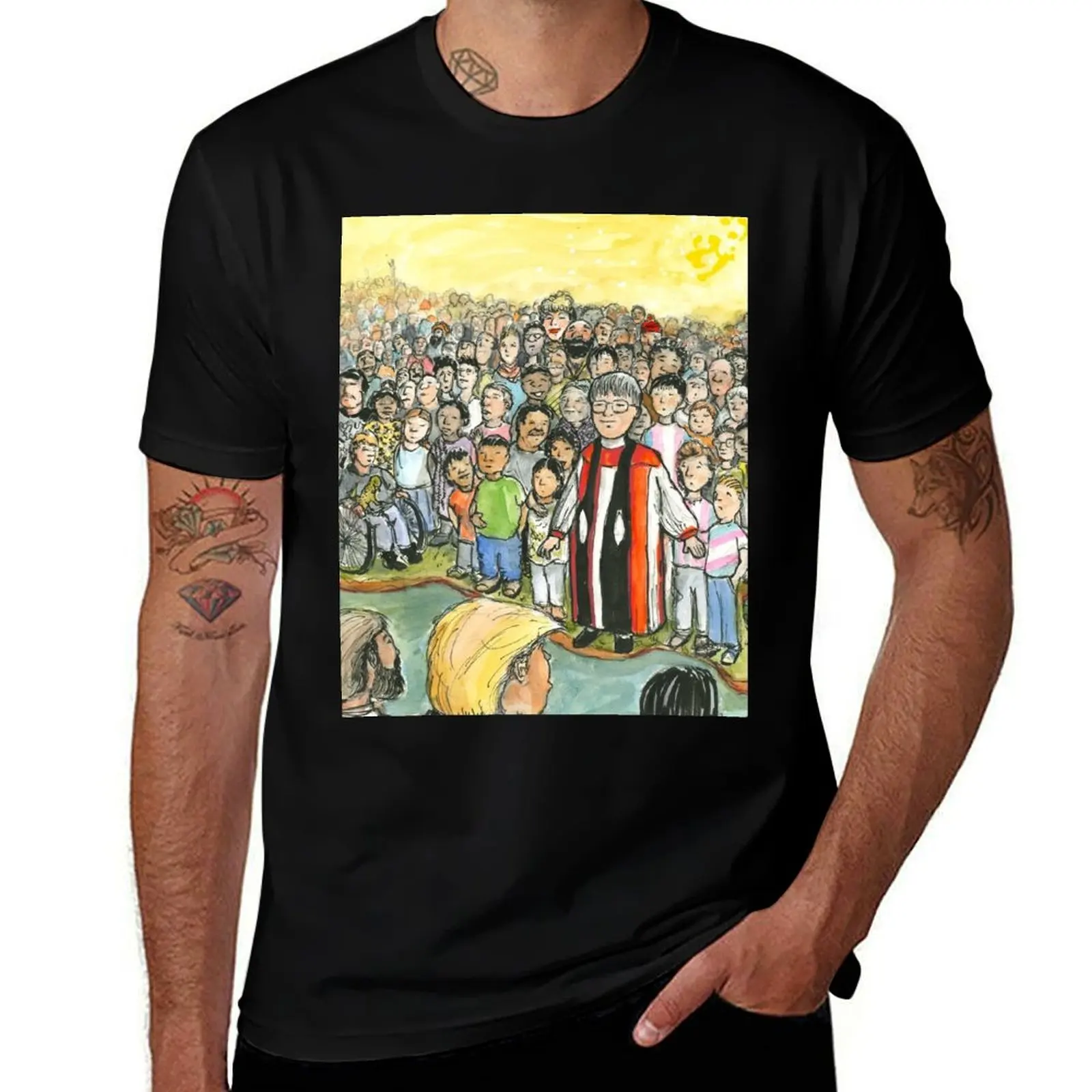 T-shirt The Gulf of Empathy, haut décontracté à manches courtes sans fer à repasser