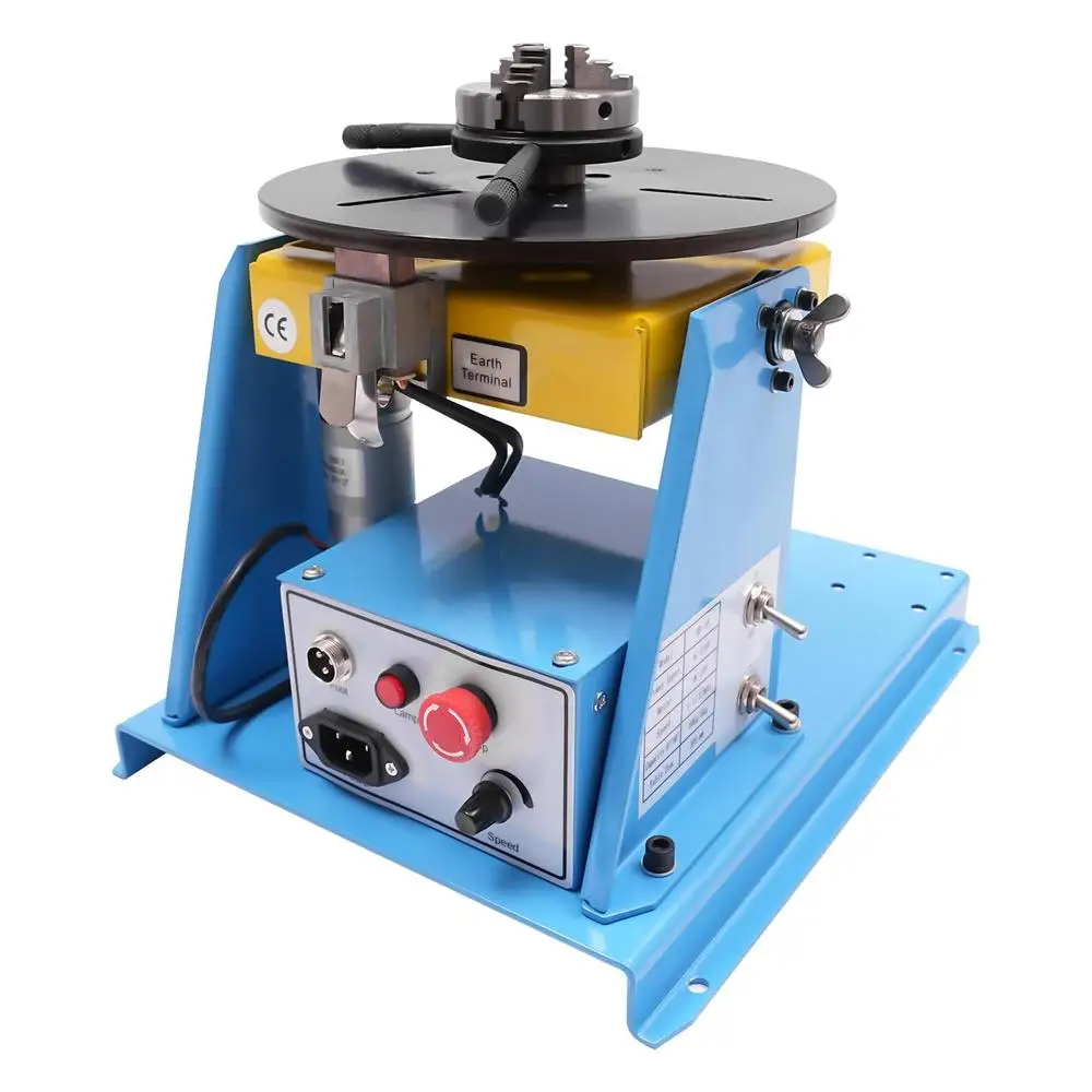 Horizontal/Vertical Rotary Automatic Welding Turntable TIG Welding Ring Positioner Compact 10kg Stable Precise Professional