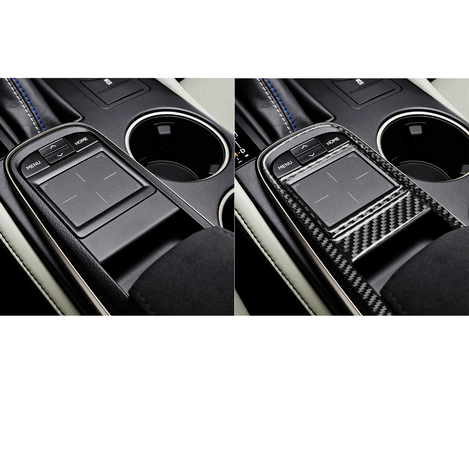 For Lexus RC300 350 200T 2015-2024 Real Carbon Fiber Sticker Centre Shift Console Panel Car Accessories inside decorative