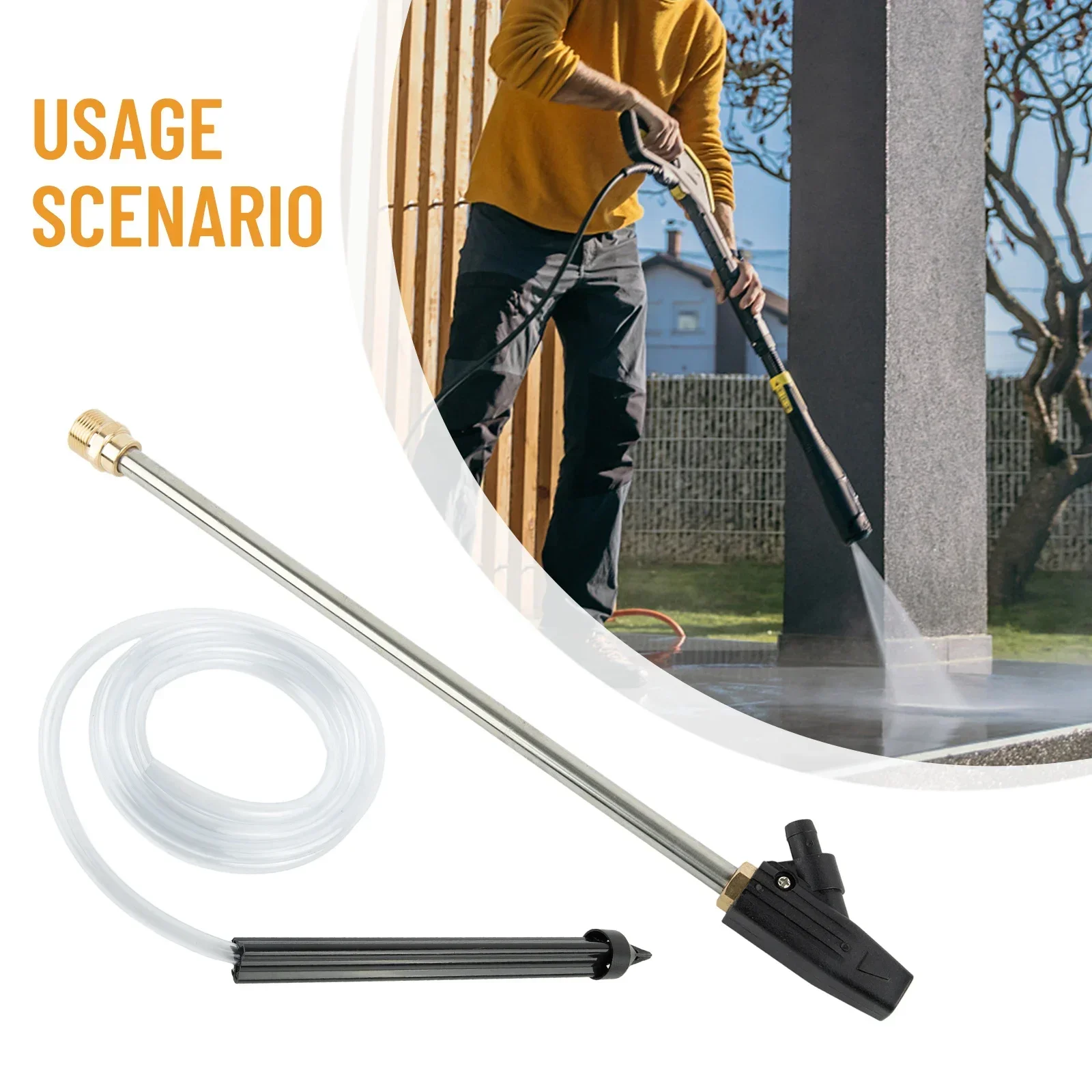

All-round Multi-functional Pressure Adapter Sandblasting Tube Stubborn Dirt Paint Pressure Washers Air Purification