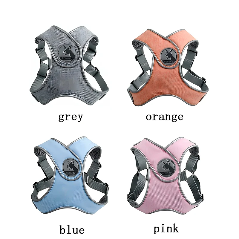 Reflective Dog Harness And Leash Set Pet Puppies Cat Vest Harness Dog Soft Breathable Mesh Chest Strap for Small Medium Dogs - view 5