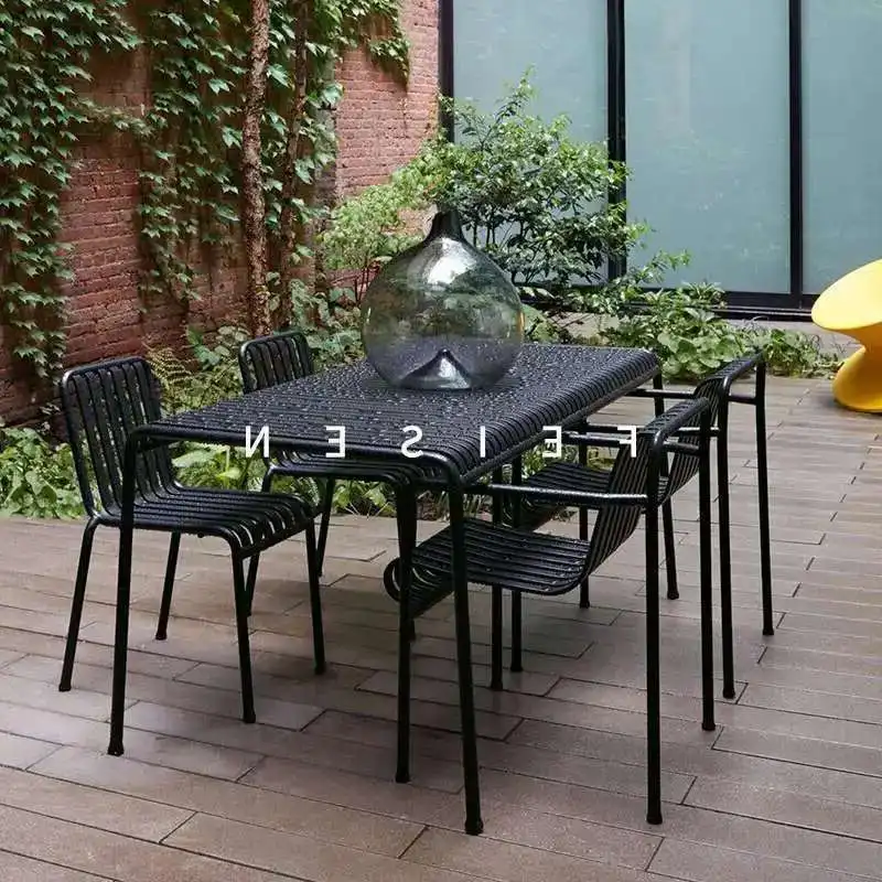 

Современный отдых, простой двор, уличные столы и стулья, магазин чая с молоком, кофейня, железный арт-цвет, уличные садовые стулья, стол