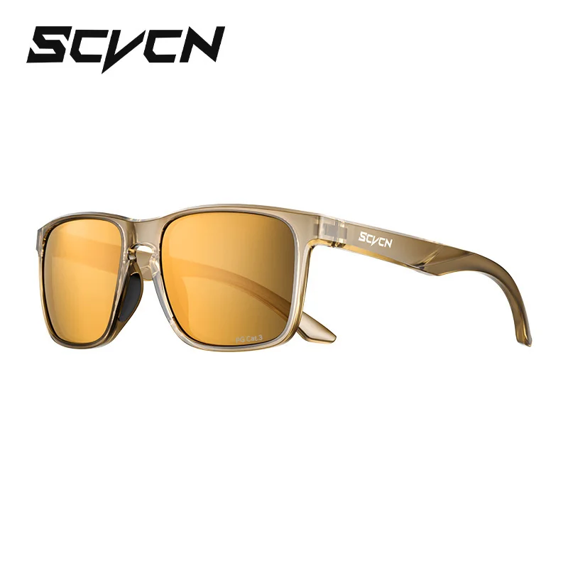Scvcn Polarisierte Angelbrille UV400 schützt die Augen vor Sonnenlicht, blendfreie Gläser, professionelle Sonnenbrille für den Außenbereich