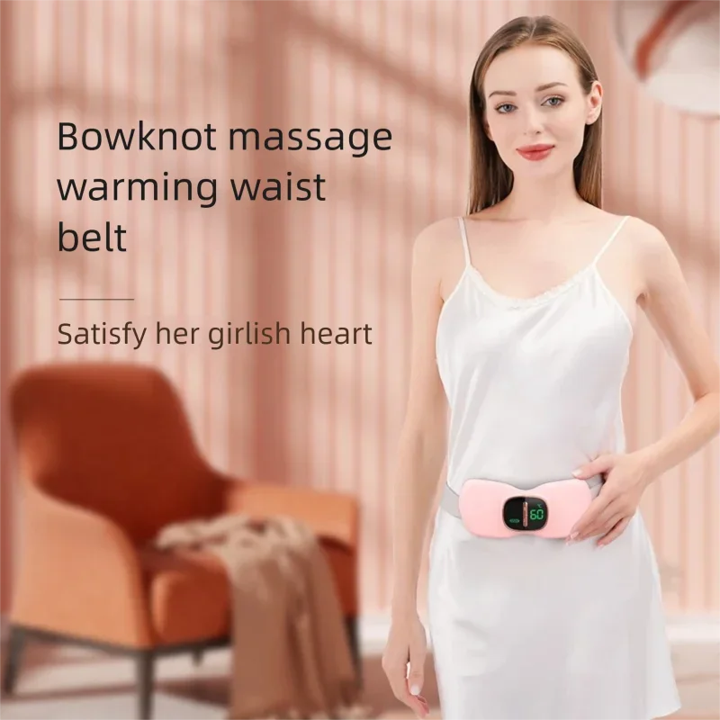 

Теплый дворцовый пояс с подогревом и вибрацией для женщин, снимает менструальные судороги и холодный гигиенический пояс, уход за здоровьем и красотой