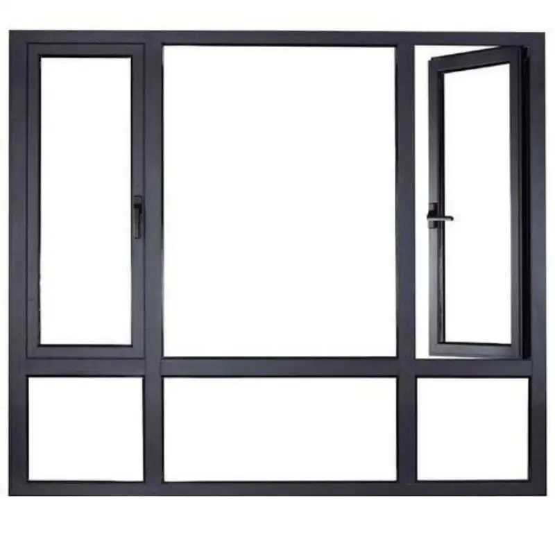 

Aluminum Alloy Window 600x900cm Sound Insulation and Heat Insulation Villa Balcony Room Windows Hollow Glass Sliding Window