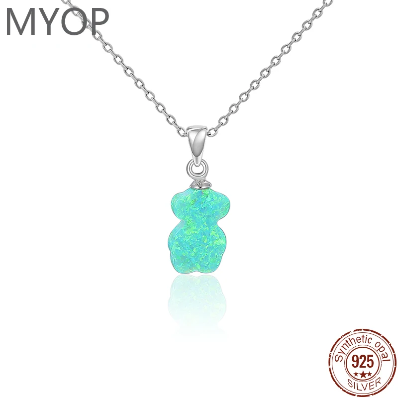 

XYOP Metallic Texture Rich Simple Design Everyday 2023 Jewelry 925 Sterling Silver Opal Necklace
